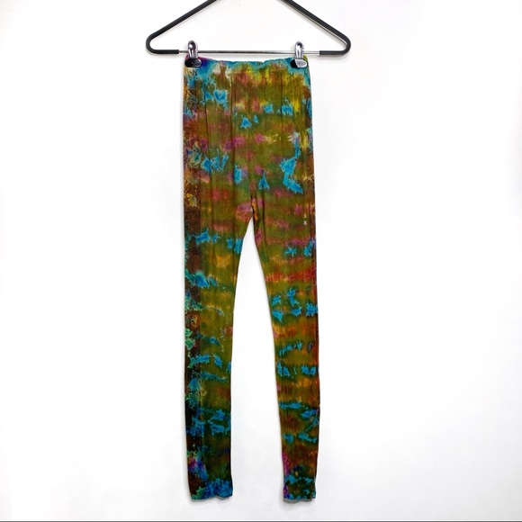 Windhorse Buttery Soft Tie Dye Southwestern Spotted Leggings NWT - Picture 1 of 9